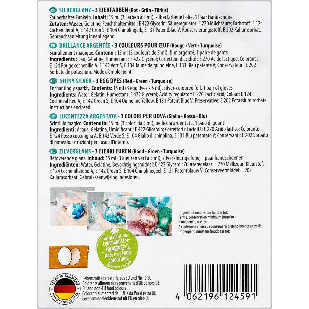 Produktabbildung Heitmann Eierfarben, Silberglanz