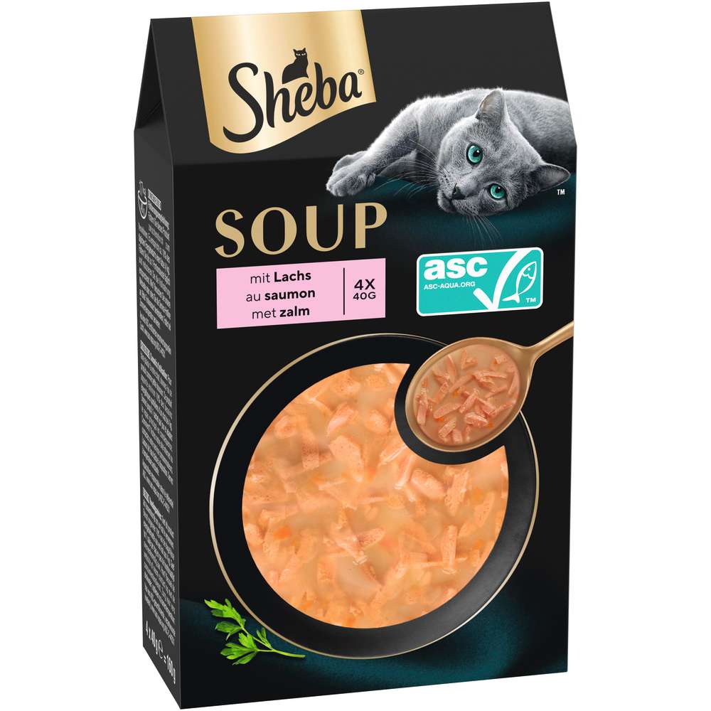 Produktabbildung Sheba Katzenfutter, Lachssuppe