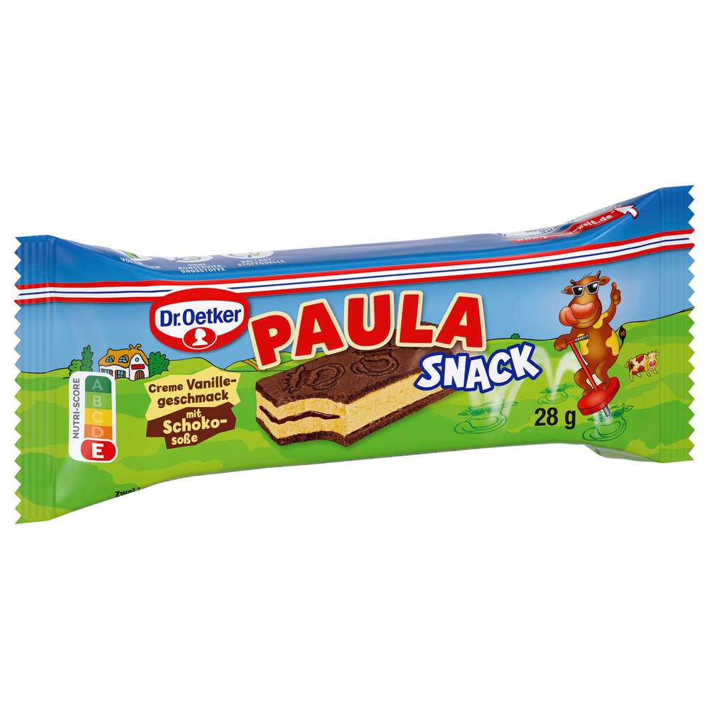 Produktabbildung Dr. Oetker Paula Creme Vanille Snack mit Schokosoße