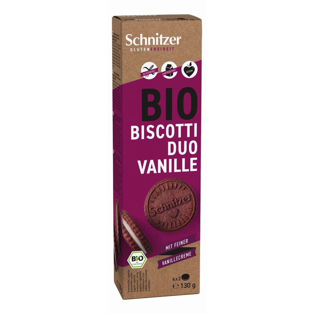 Produktabbildung Schnitzer Bio Biscotti, Duo Vanille