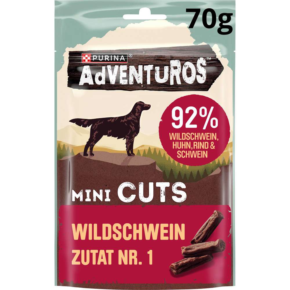 Produktabbildung Purina Hunde-Snack Adventuros, Mini Cuts, Wildschwein