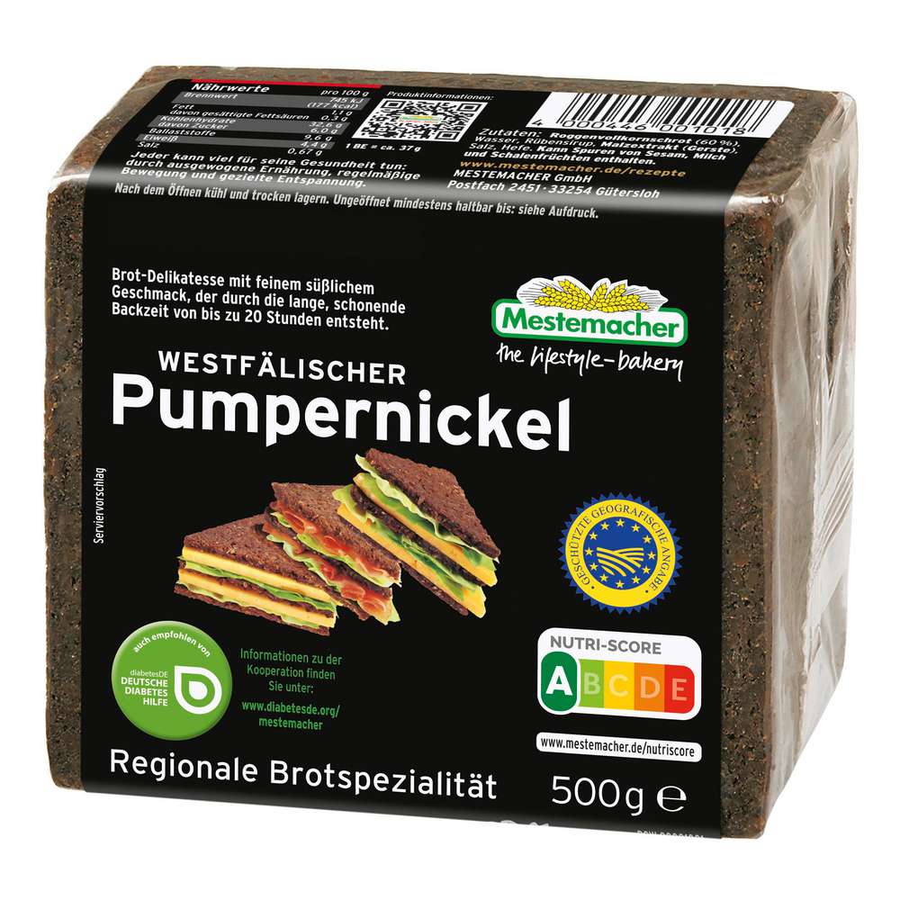 Produktabbildung Mestemacher Westfalen Pumpernickel