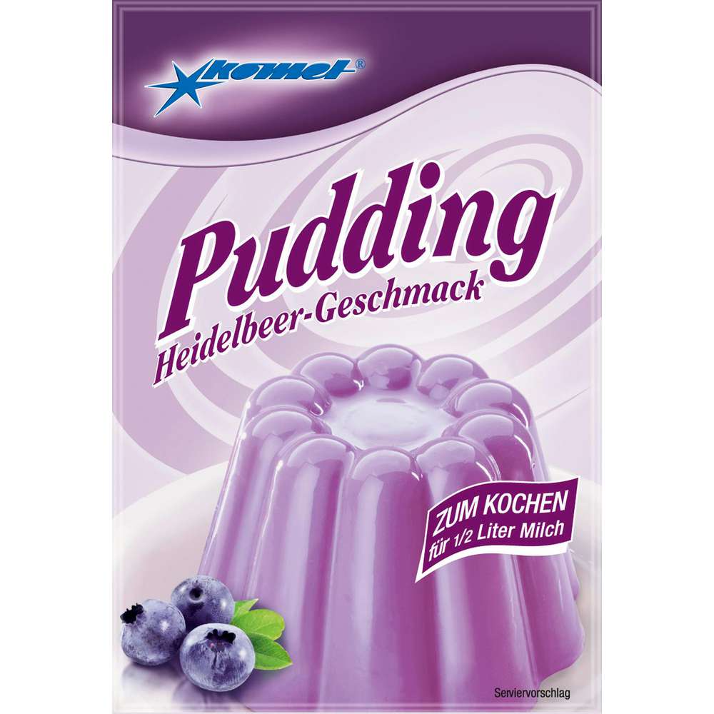 Produktabbildung Komet Puddingpulver, Heidelbeere