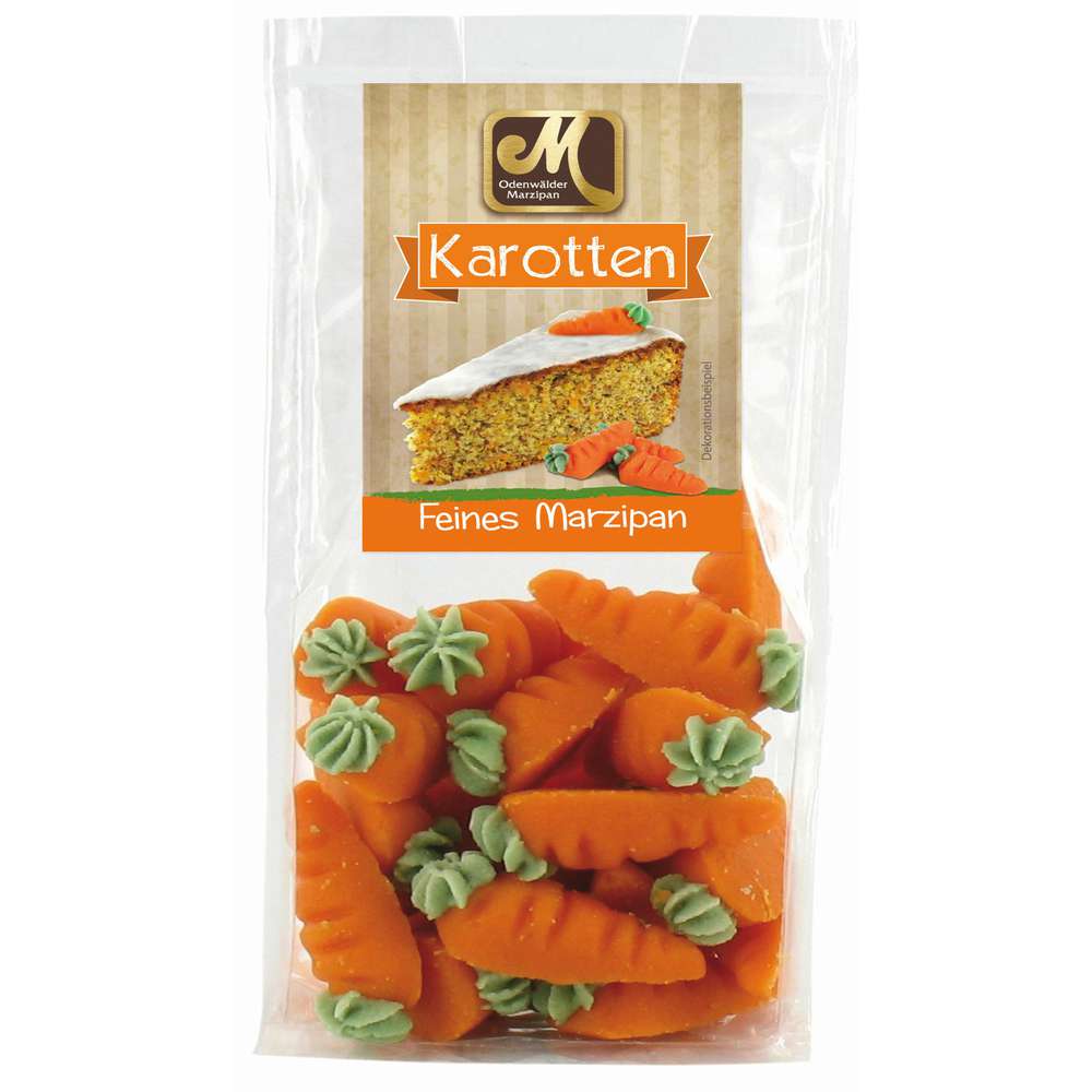 Produktabbildung Odenwälder Marzipan Feines Marzipan, Karotten Dekor