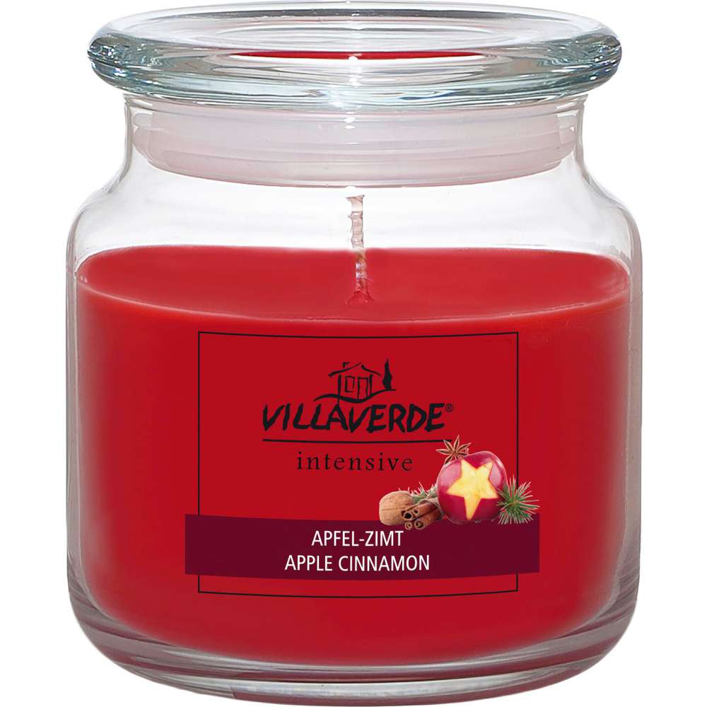 Produktabbildung Villa Verde Duftkerze im Glas, Apfel-Zimt