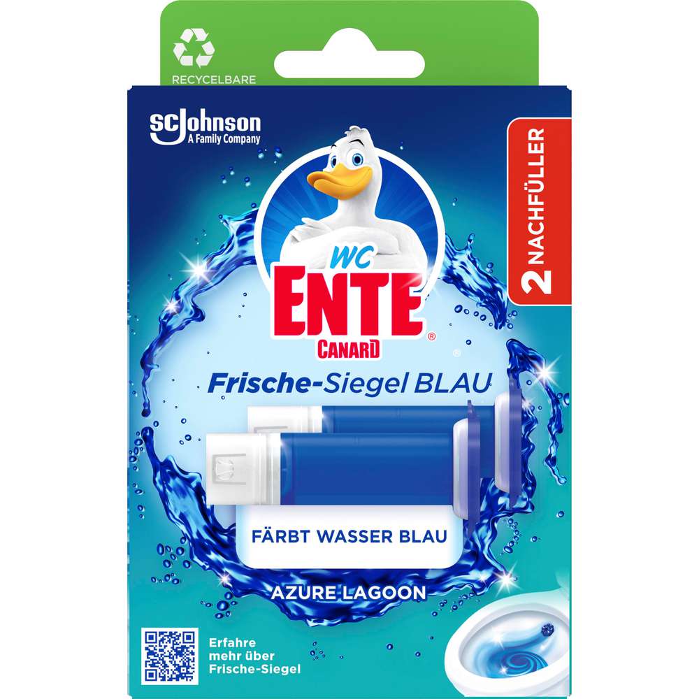 Produktabbildung WC Ente Frische-Siegel, Azure Lagoon, Nachfüller
