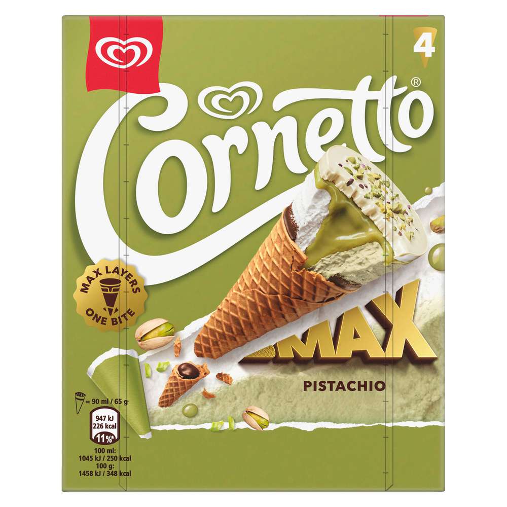Produktabbildung Langnese Cornetto Waffeleis Max, Pistachio