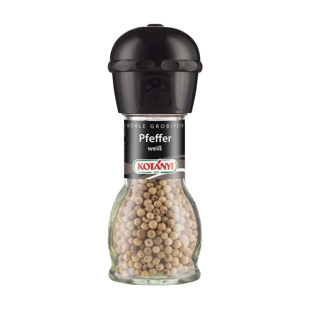 Produktabbildung Kotányi weißer Pfeffer, Mühle