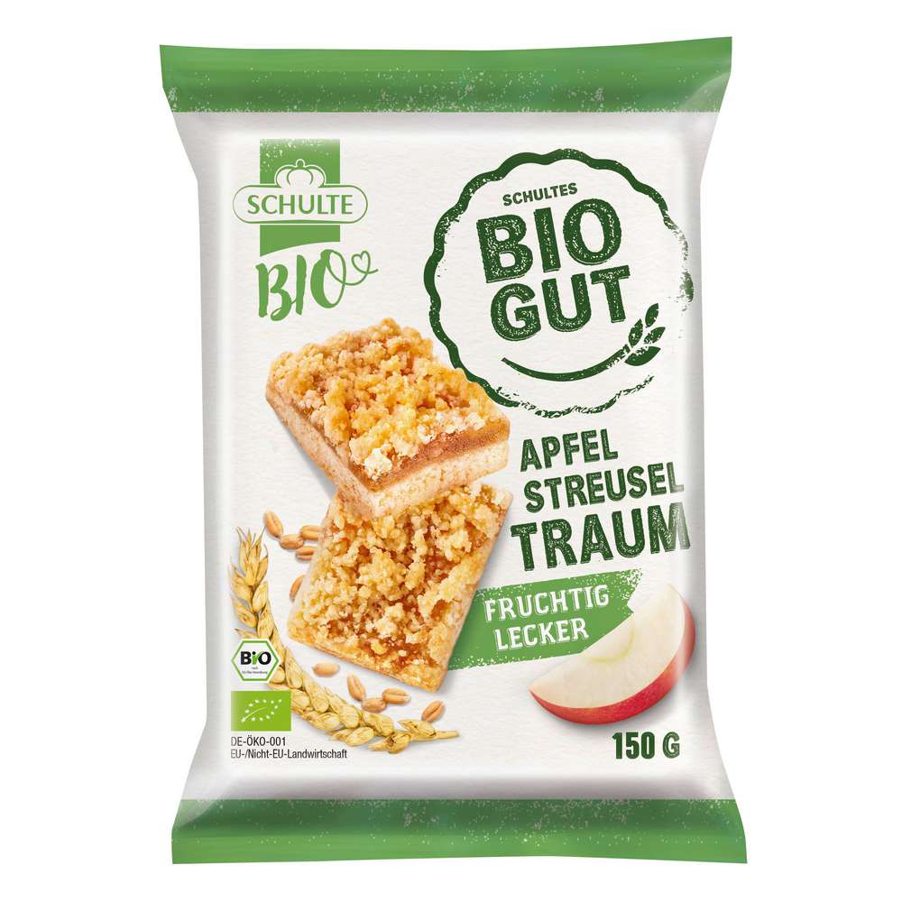 Produktabbildung Schulte Bio Apfel Streusel Schnitte