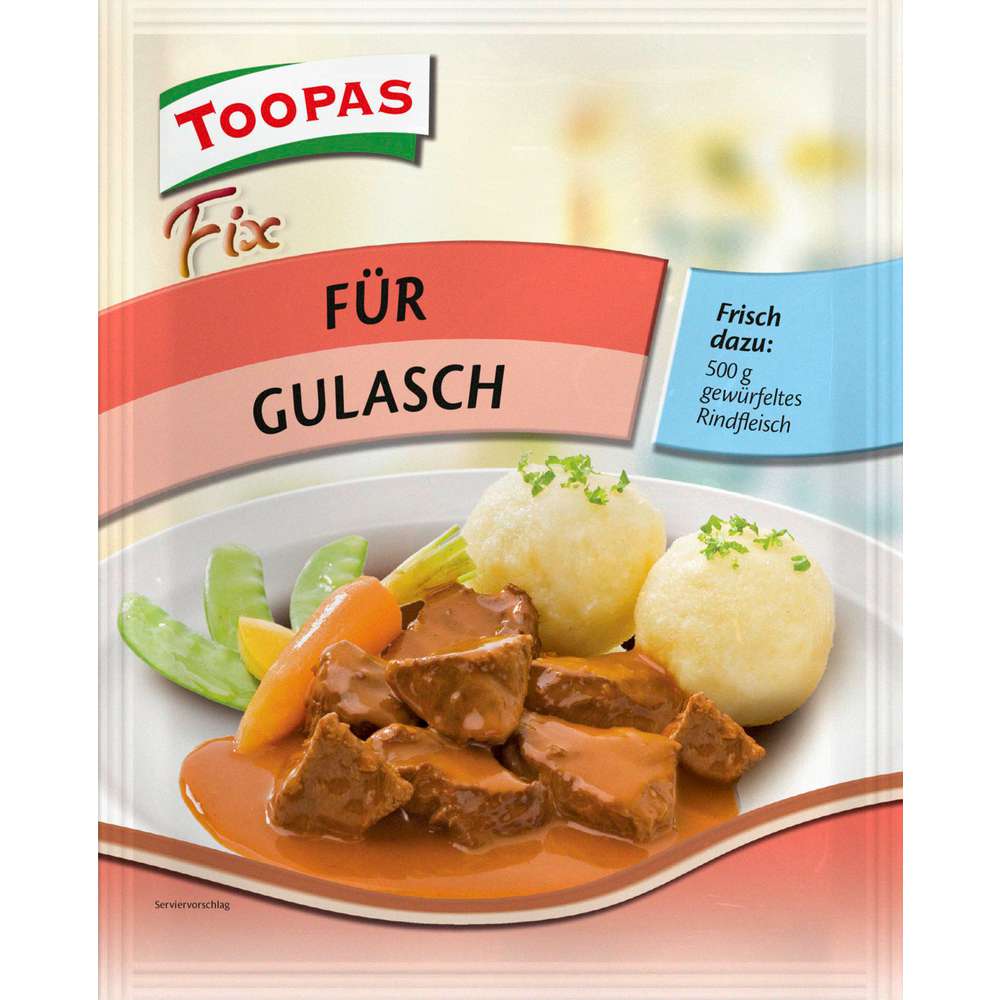 Produktabbildung Toopas Fix-Gewürzmischung, Gulasch