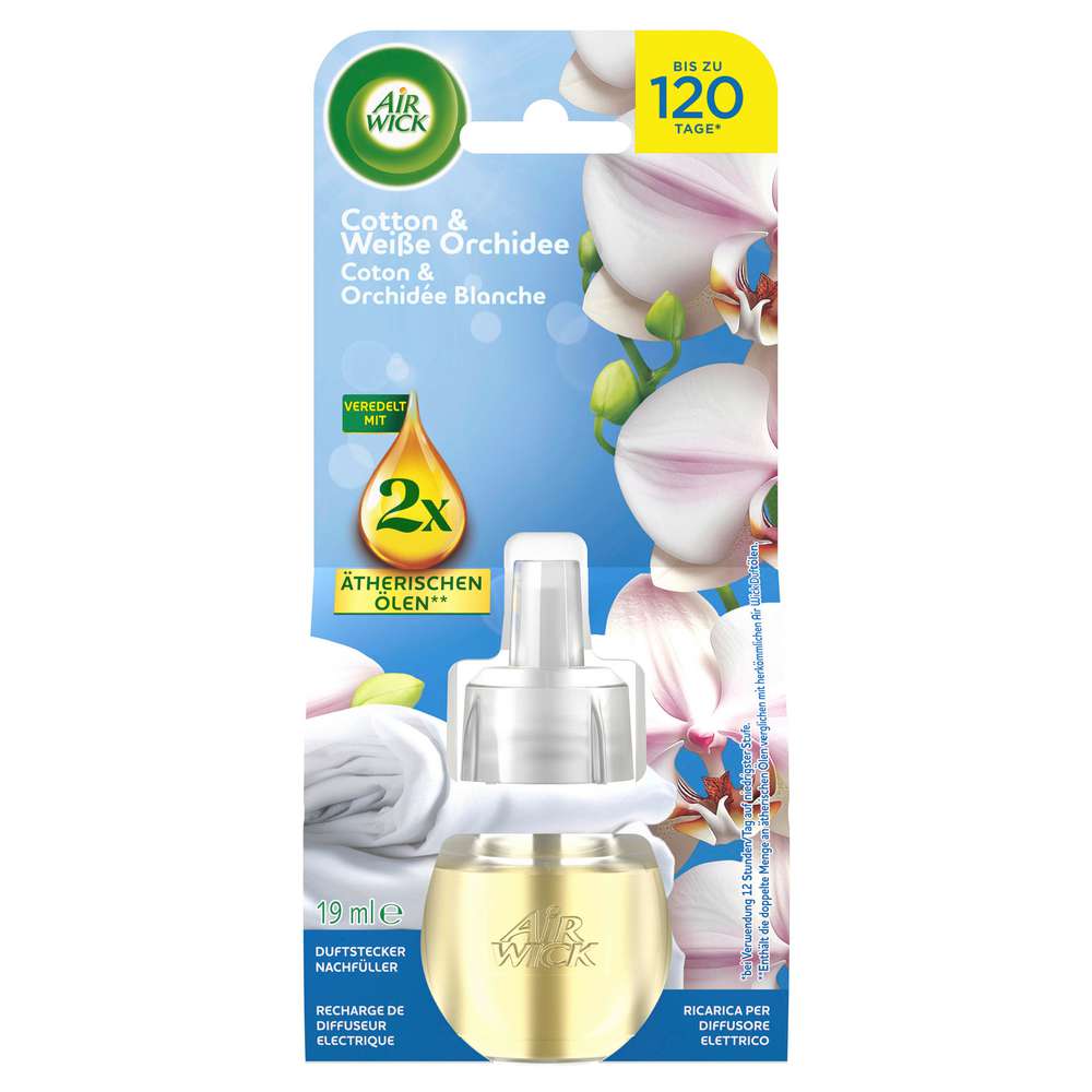 Produktabbildung Air Wick Duftstecker Nachfüller, Cotton & Weiße Orchidee