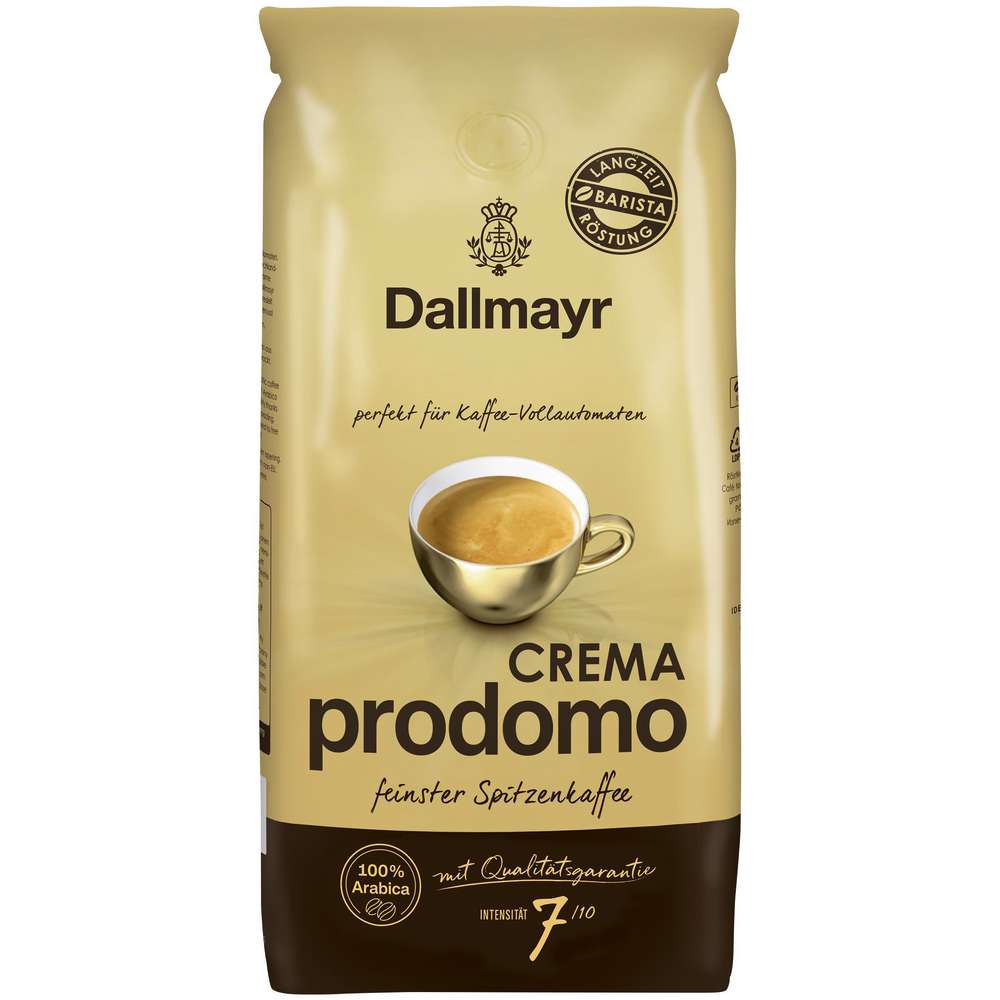 Produktabbildung Dallmayr Kaffee ganze Bohnen Crema prodomo
