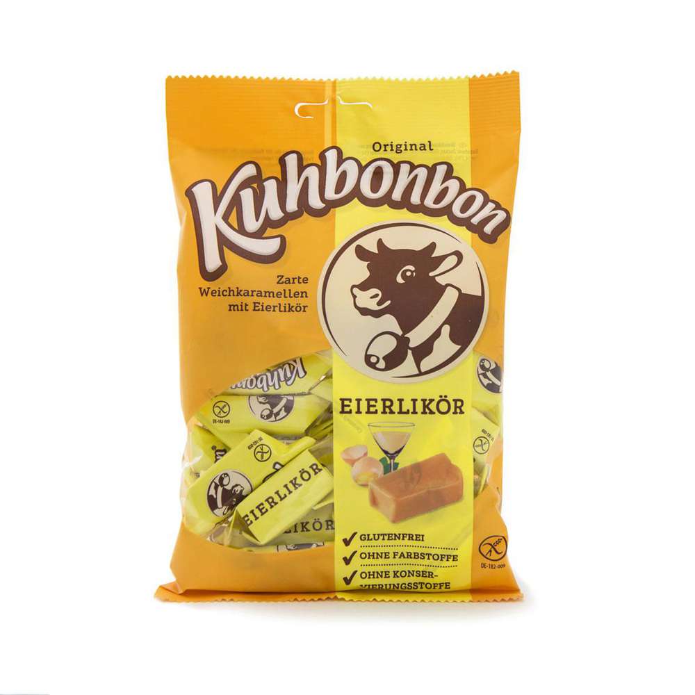 Produktabbildung Kuhbonbon Weichkaramellen, Eierlikör
