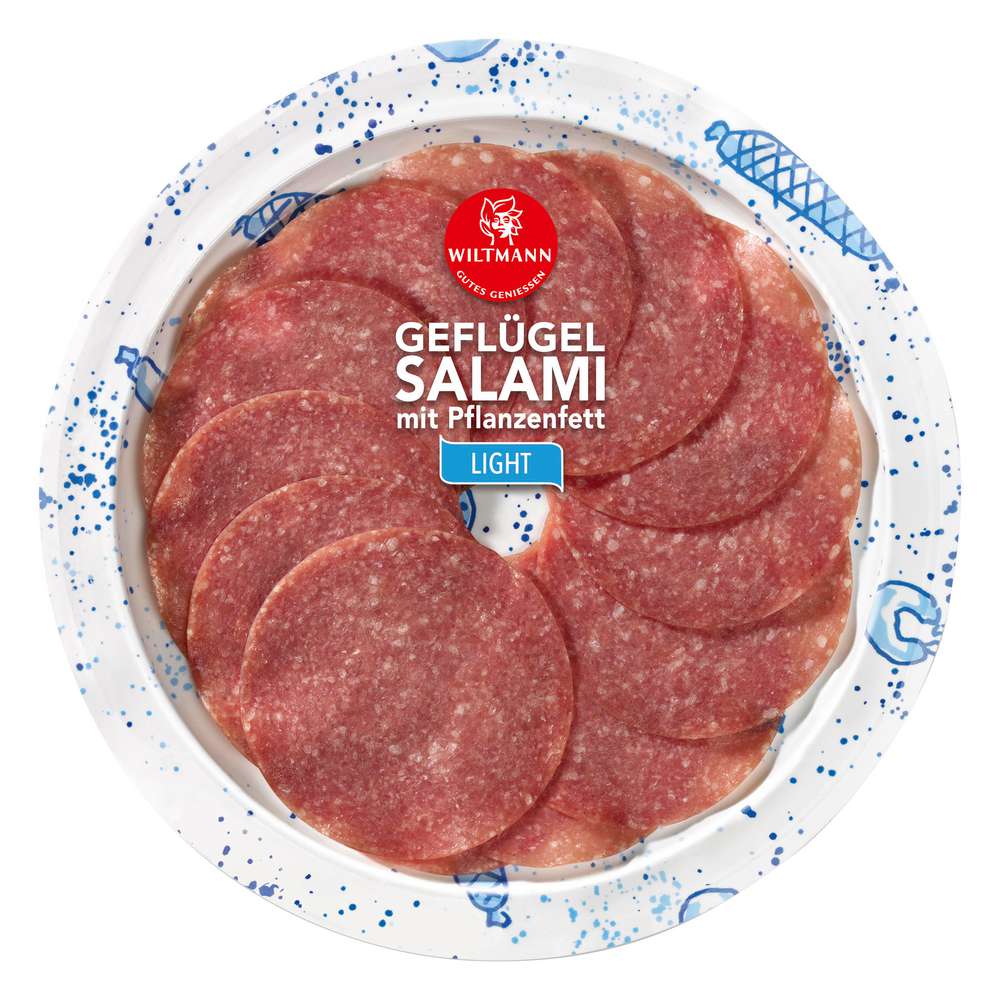 Produktabbildung Wiltmann Geflügel Salami, light