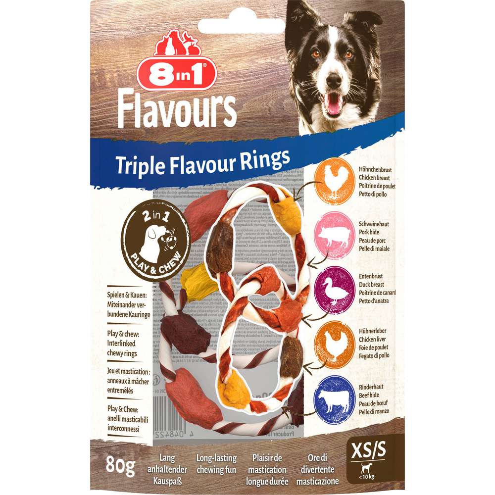 Produktabbildung Tetra Hunde-Snack, 8in1 Triple Flavour Sticks
