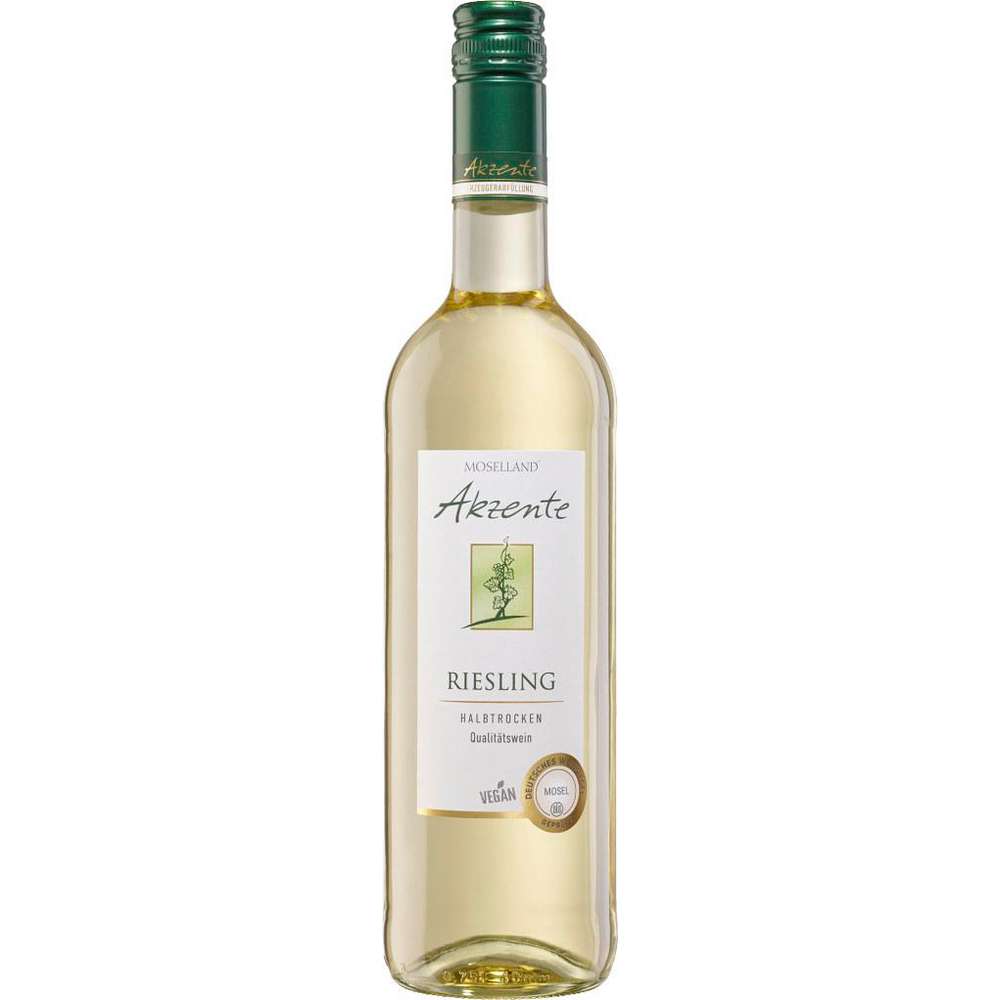 Produktabbildung Moselland Riesling halbtrocken Mosel DQW, Weißwein
