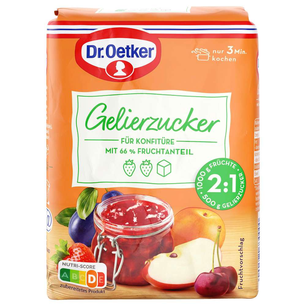 Produktabbildung Dr. Oetker Extra Gelierzucker 2:1