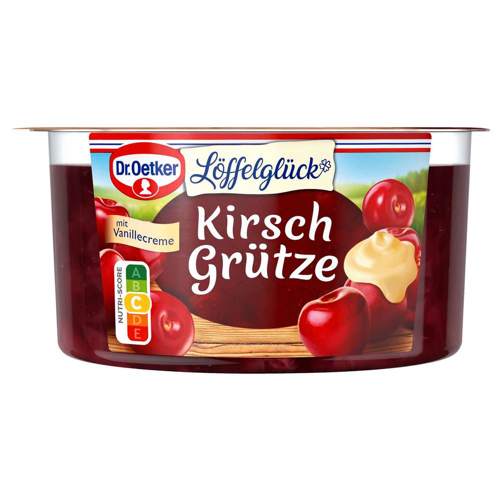 Produktabbildung Dr. Oetker Kirsch Grütze mit Vanille-Creme