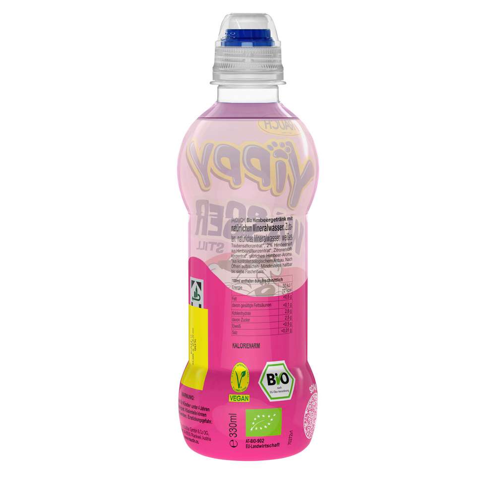 Produktabbildung Rauch Yippy Bio Wasser Himbeere