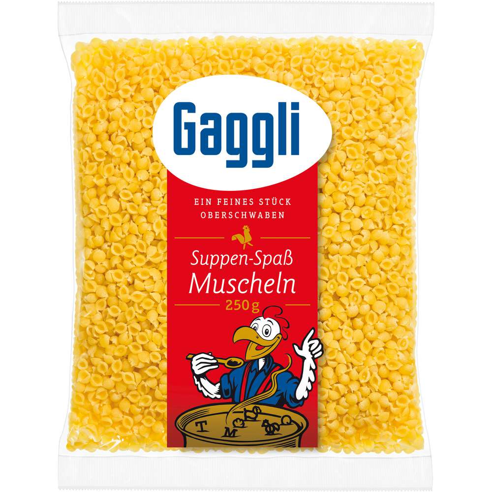 Produktabbildung Gaggli Nudeln, Muscheln Suppenspaß