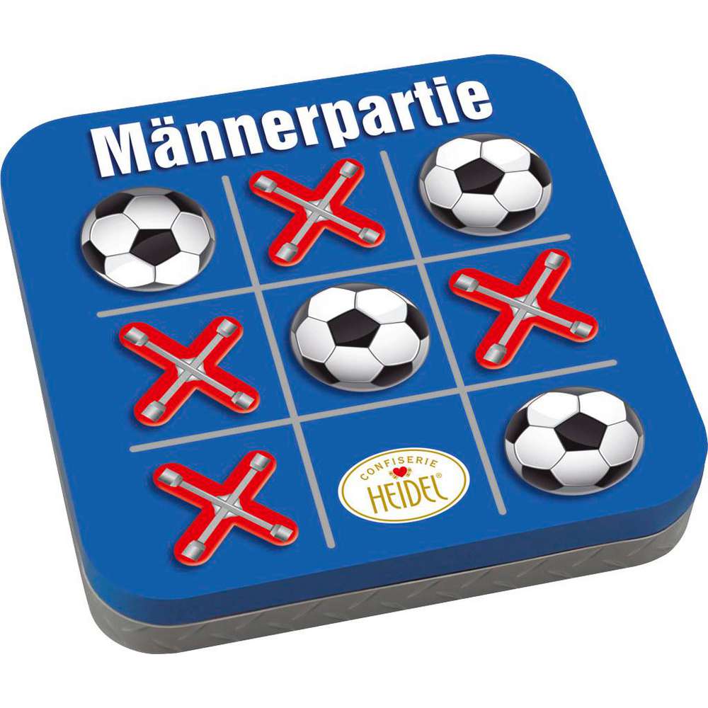 Produktabbildung Confiserie Heidel Schokolade in Fußballdose