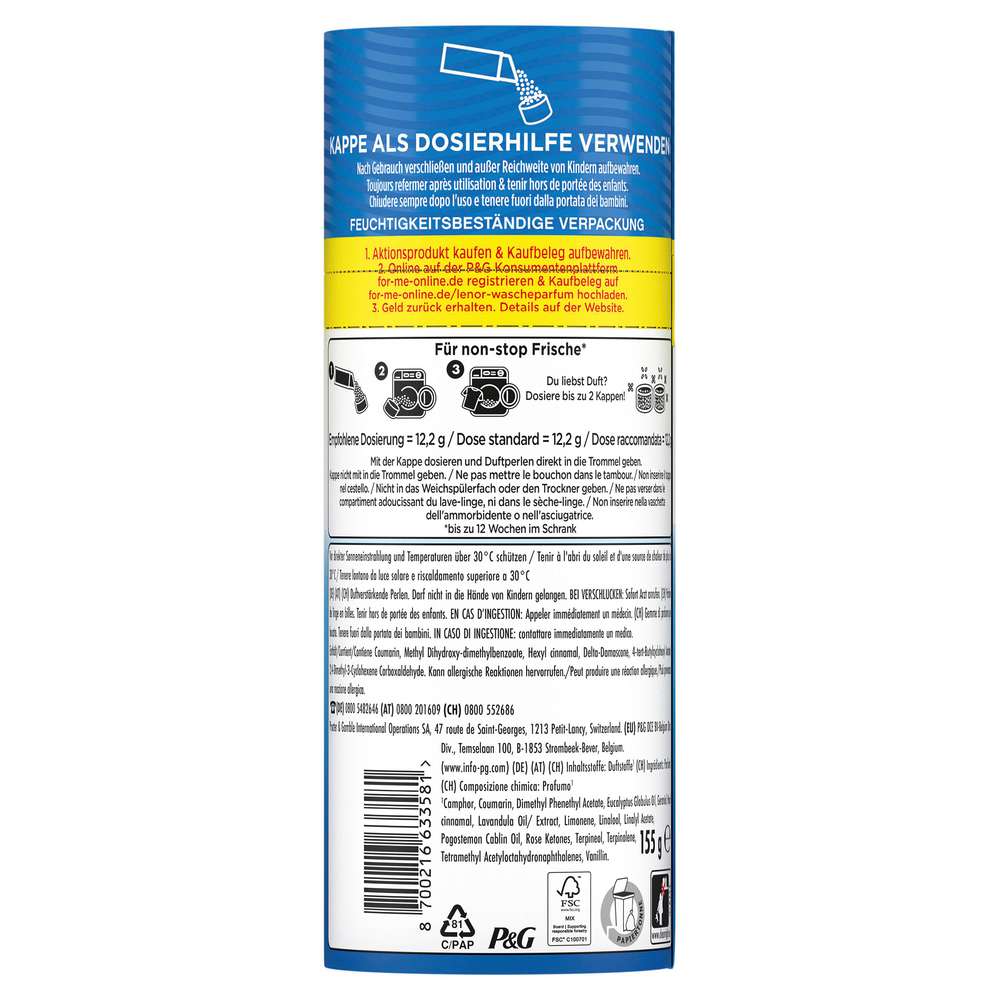 Produktabbildung Lenor Wäscheparfüm Aprilfrisch