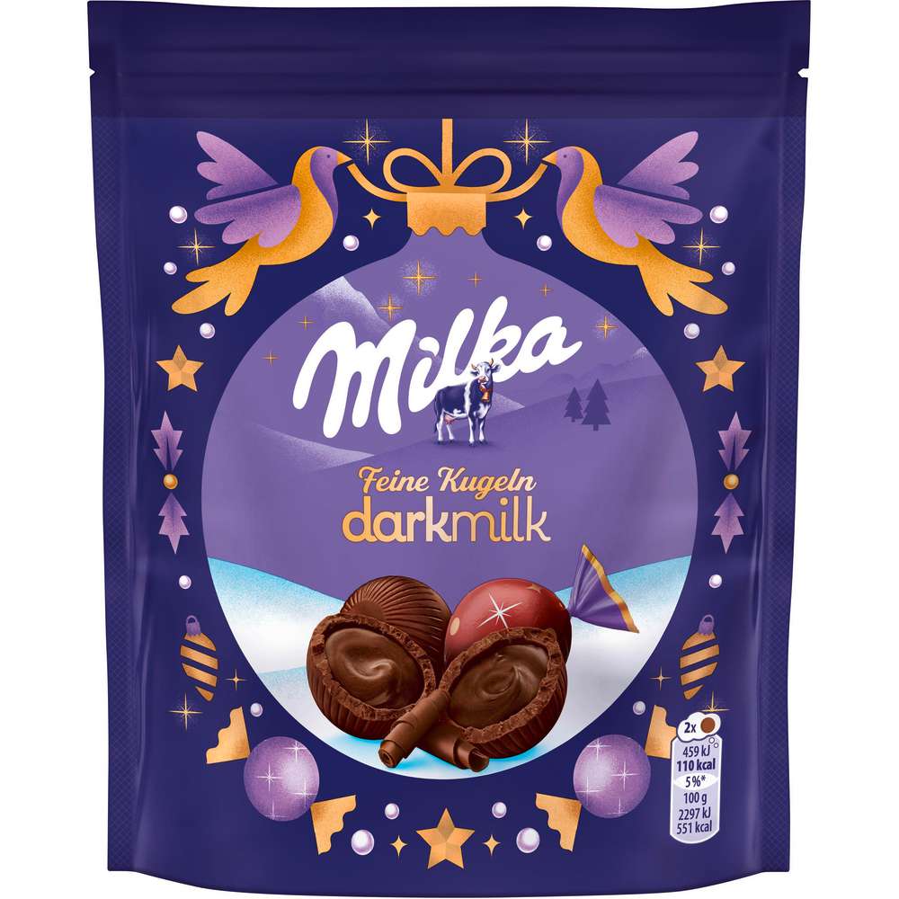 Produktabbildung Milka Schoko-Kugeln, Darkmilk