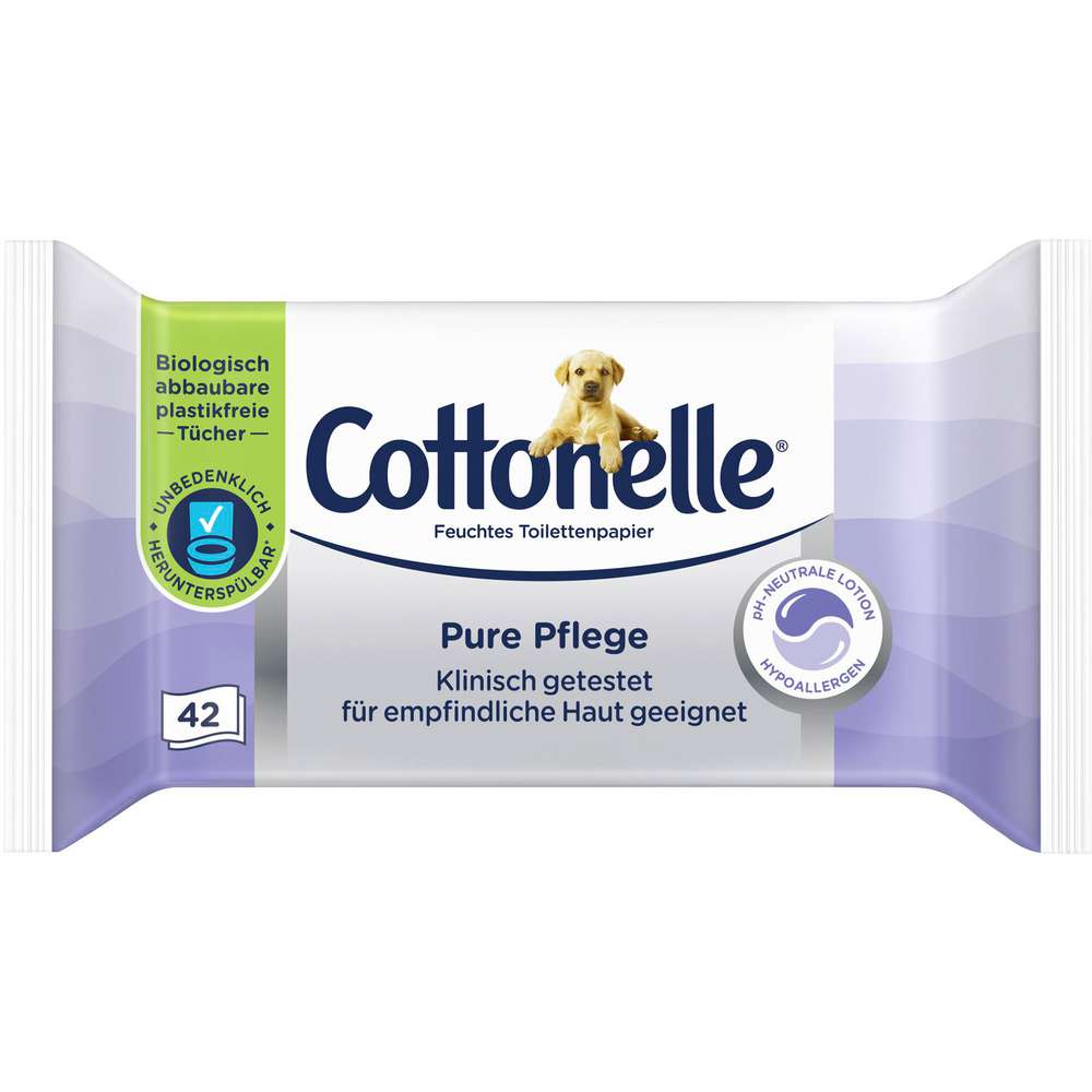 Produktabbildung Cottonelle Feuchtes Toilettenpapier, empfindliche Haut