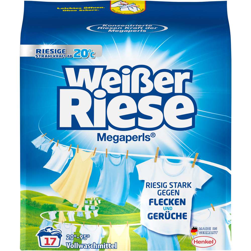 Produktabbildung Weißer Riese Voll-Waschmittel Megaperls, Universal