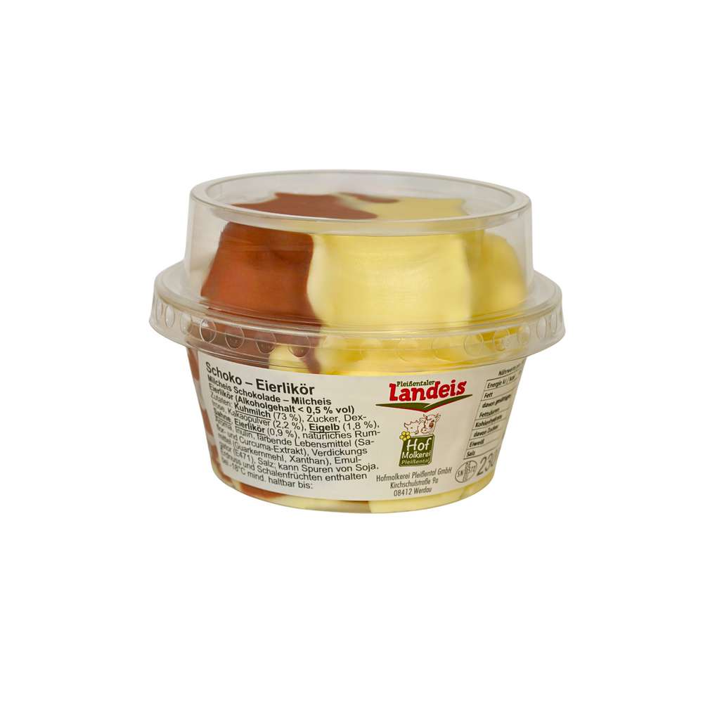 Produktabbildung Pleißentaler Landeis Eis, Schoko-Eierlikör