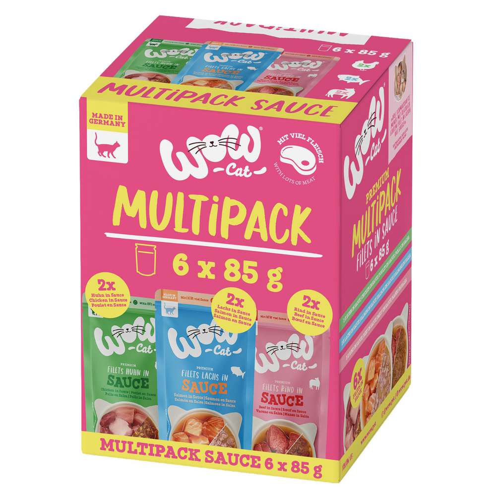 Produktabbildung WOW Katzen-Nassfutter Mixpack, Sauce
