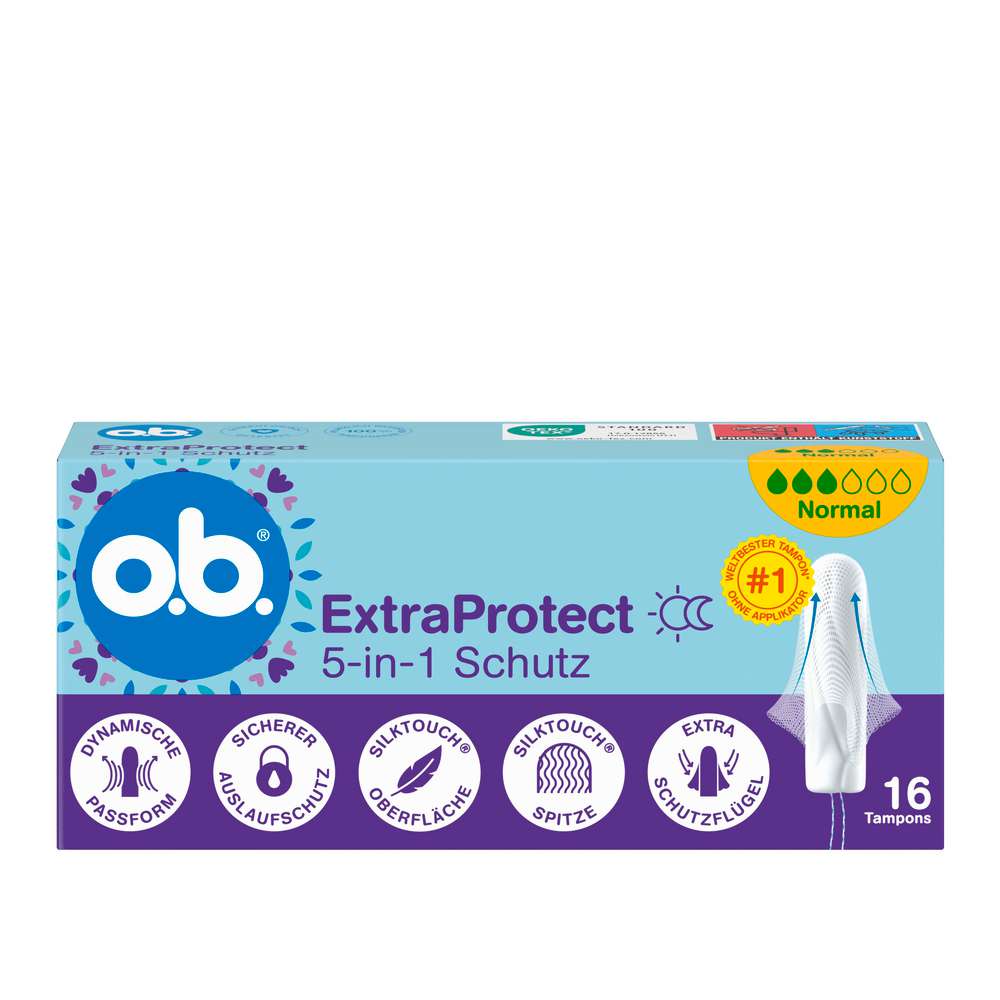 Produktabbildung o.b. Tampons ExtraProtect, Normal
