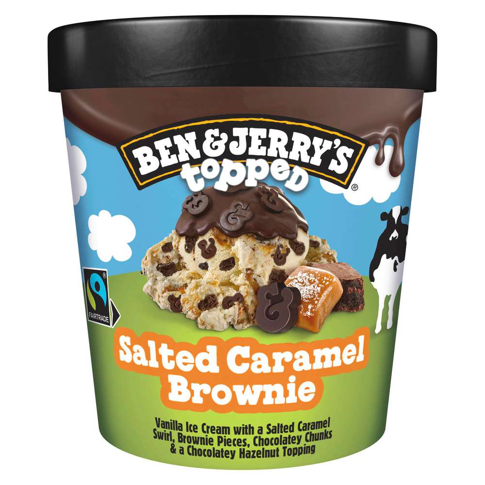 Produktabbildung Ben & Jerry's Eis Topped Salted Caramel Brwonie