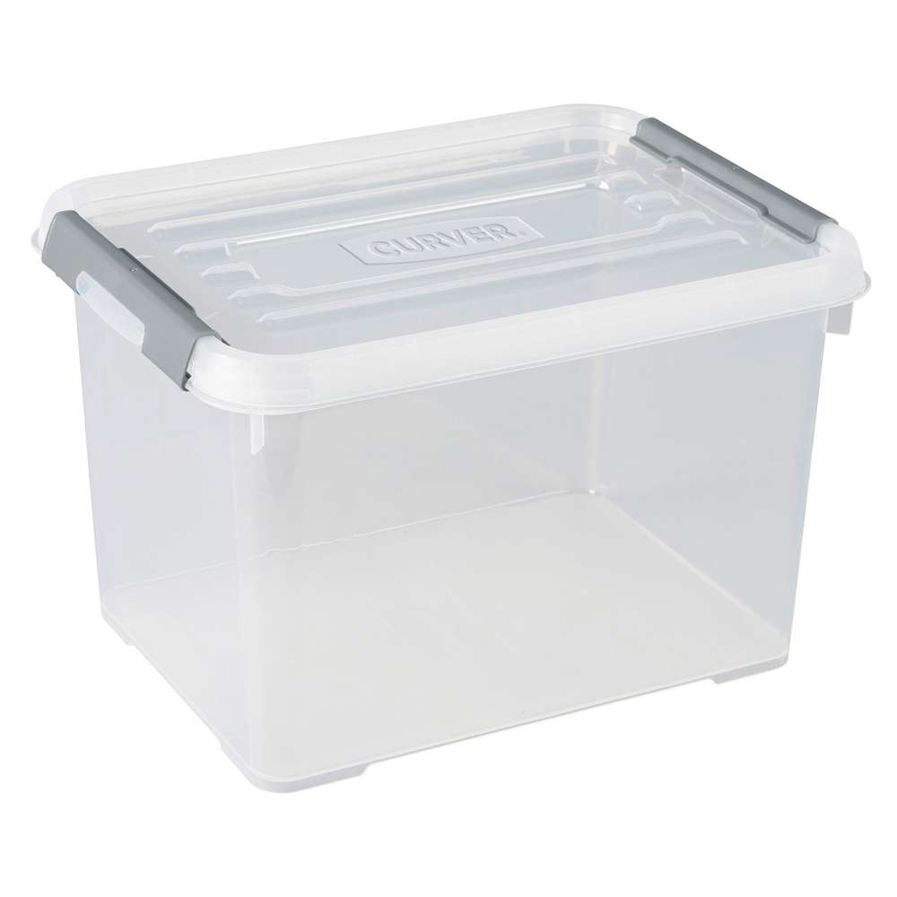 Produktabbildung keine Marke Box 20 l, transparent/silber