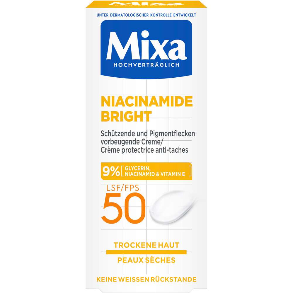 Produktabbildung Mixa Niacinamide Creme LSF50