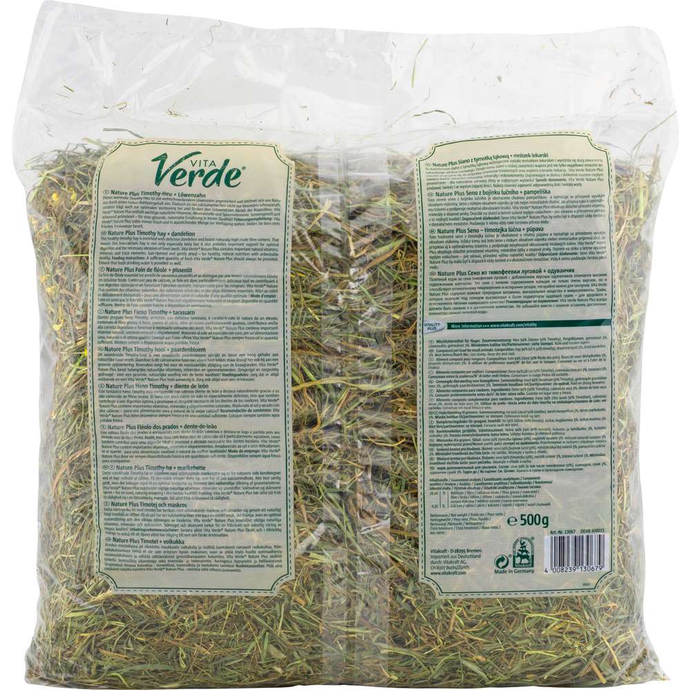 Produktabbildung Vitakraft Nagerfutter Vita Verde, Tomothy-Heu/Löwenzahn