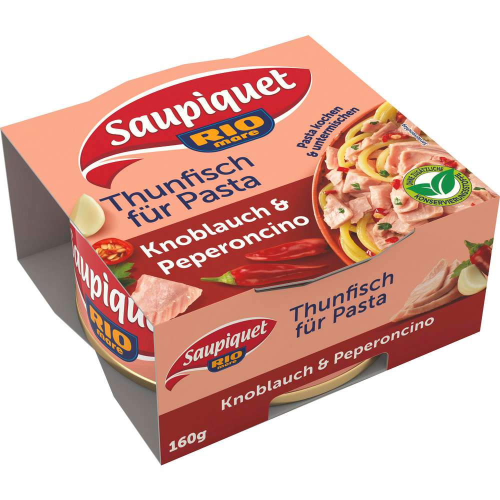 Produktabbildung Saupiquet Thunfisch für Pasta, Knoblauch & Peperocino