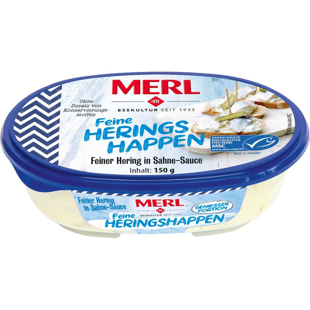 Produktabbildung Merl Heringshappen in Sahnesauce