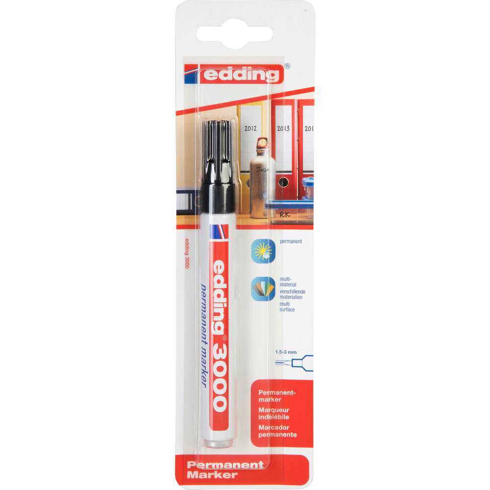 Produktabbildung Edding Permanent Marker 3000, schwarz