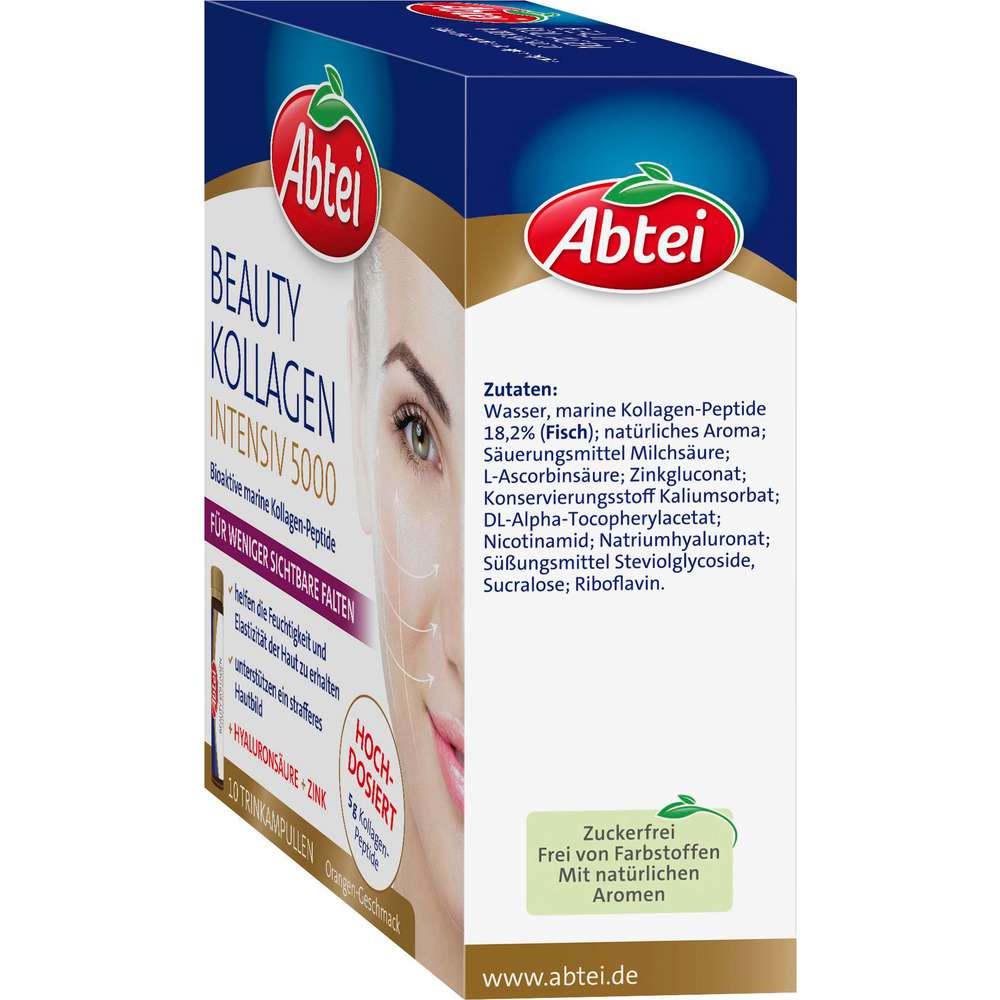 Produktabbildung Abtei Beauty Kollagen Intensiv 5000, Trinkampullen