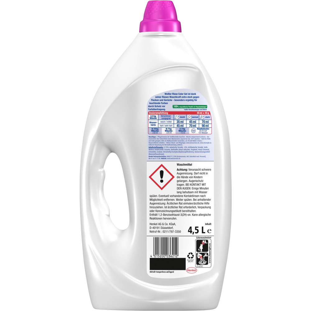 Produktabbildung Weißer Riese Color-Waschmittel, Gel