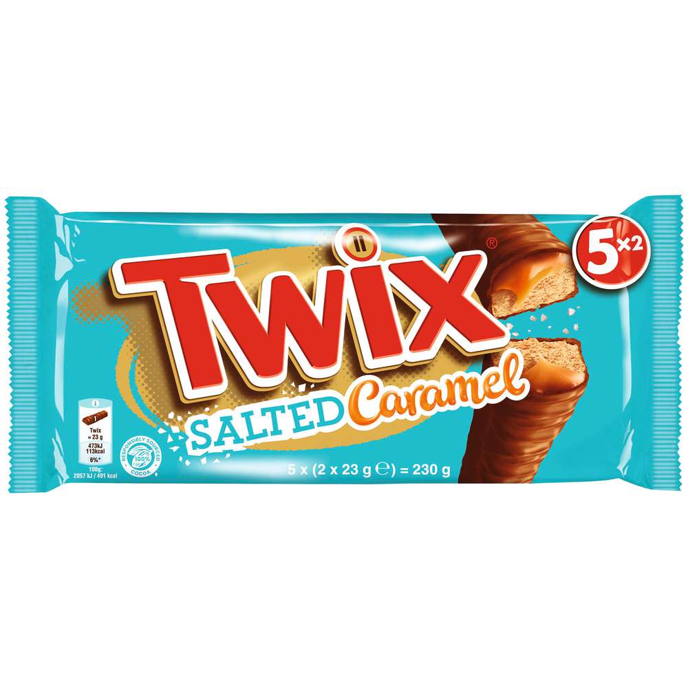 Produktabbildung Twix Schoko-Karamell Riegel, Salted Caramel