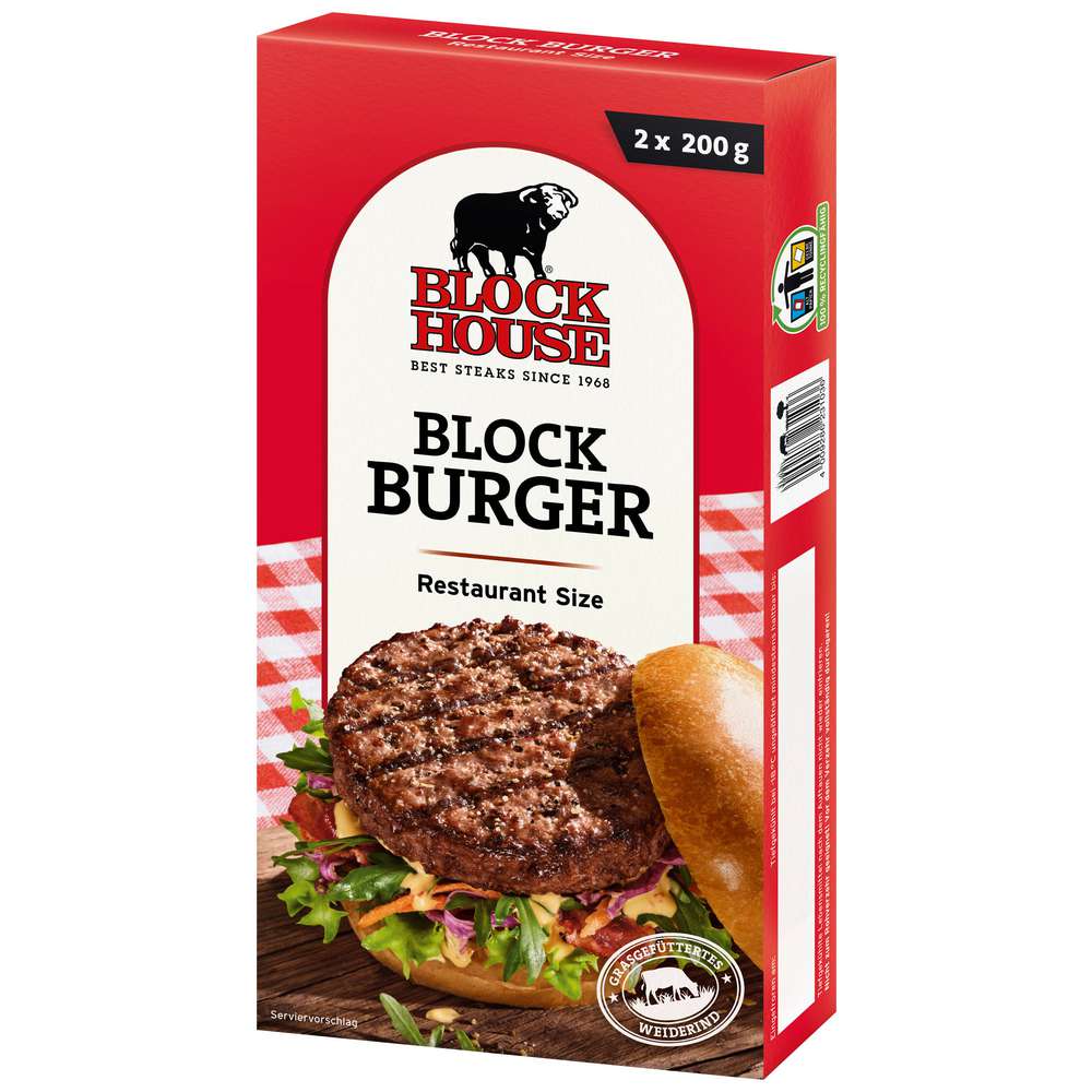 Produktabbildung Block House Hamburger, tiefgekühlt