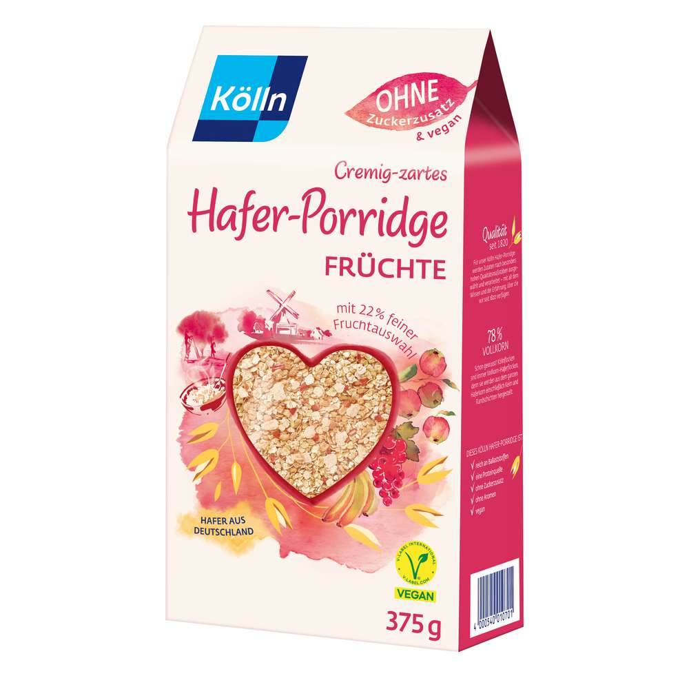 Produktabbildung Kölln Hafer-Porridge, Früchte
