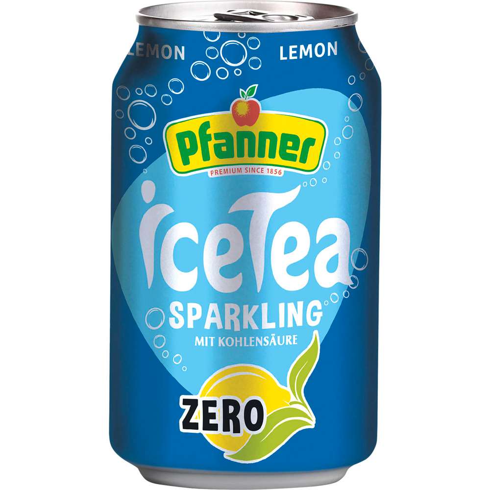 Produktabbildung Pfanner Eistee, Zitrone Sparkling Zero