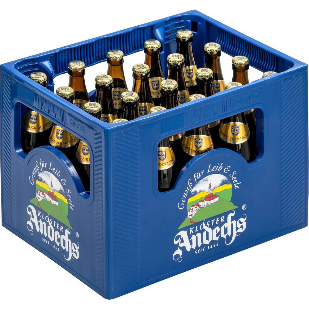 Produktabbildung Andechser Bockbier Doppelbock, dunkel 7,1% (20x 0,500 Liter)