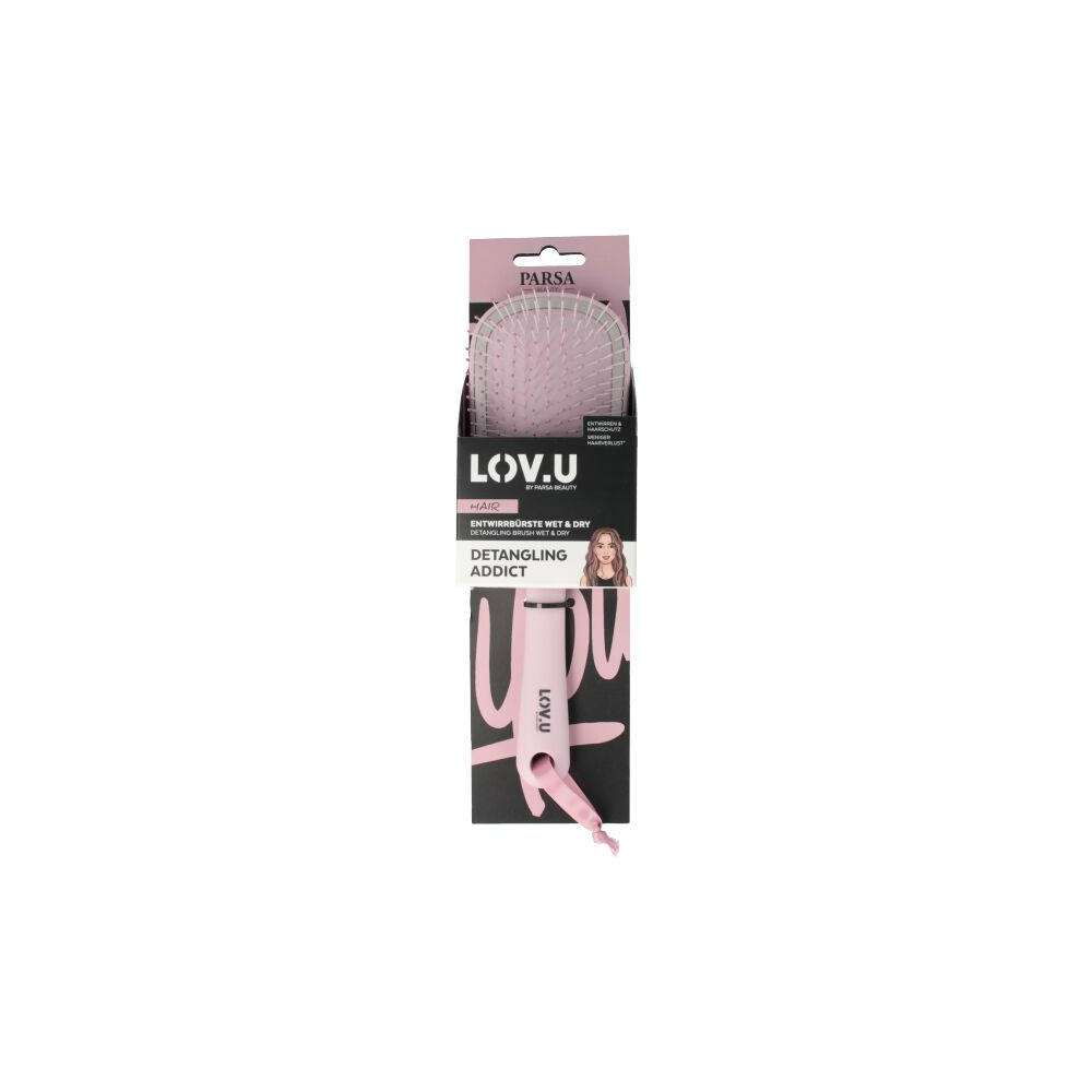 Produktabbildung Parsa Beauty LOV.U Entwirrbürste oval, rosa