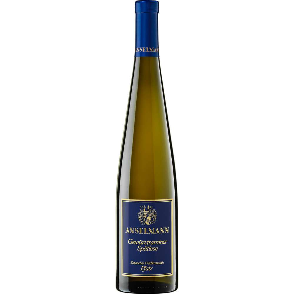 Produktabbildung Anselmann Gewürztraminer Spätlese lieblich Pfalz DQW, Weißwein