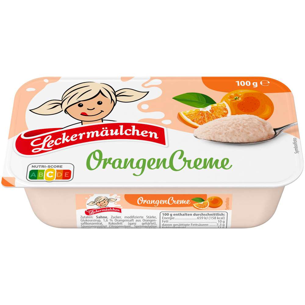 Produktabbildung Leckermäulchen Frucht Quark, Orangencreme
