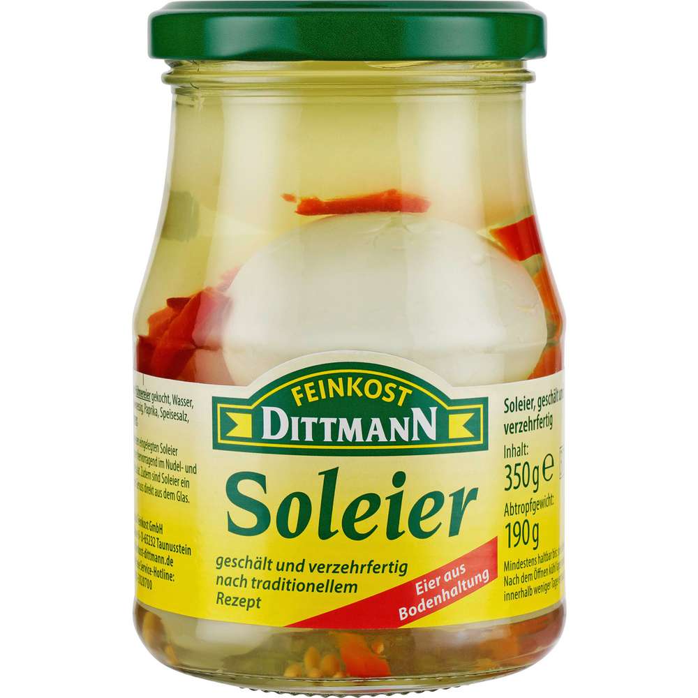 Produktabbildung Feinkost Dittmann Soleier, pikant eingelegt